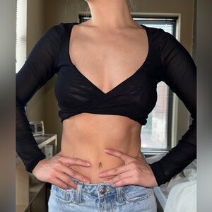 Mesh Crop Top